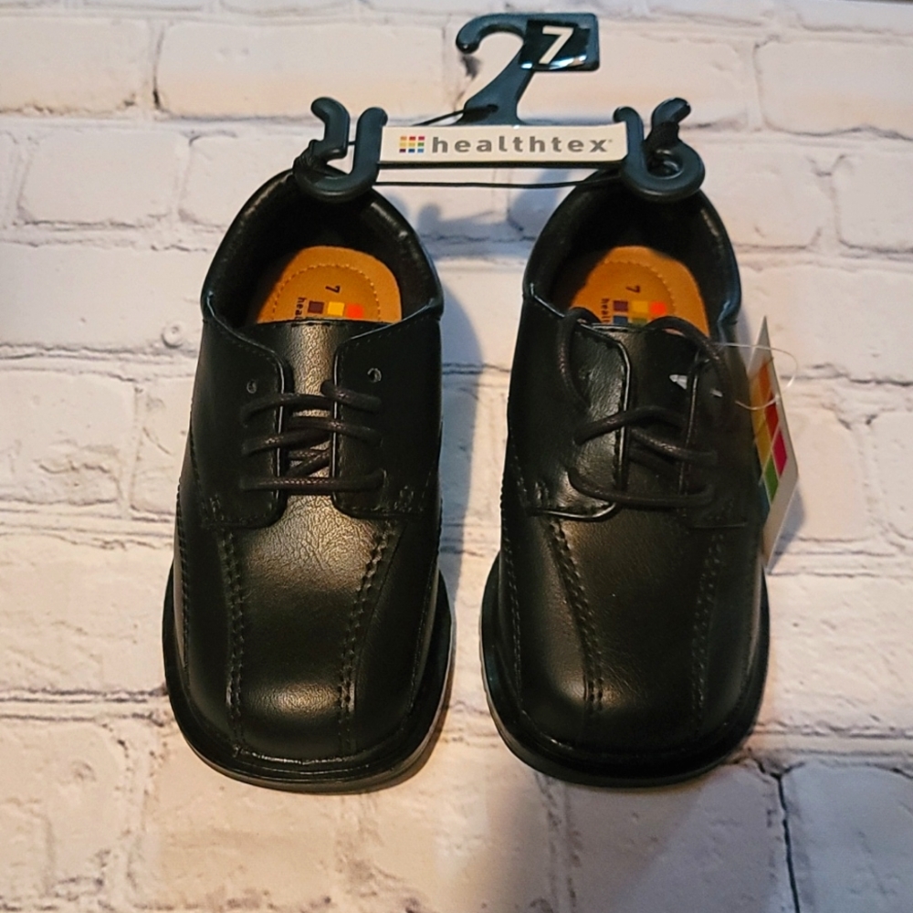Toddler Boys Sz 7 Black Dress Shoe